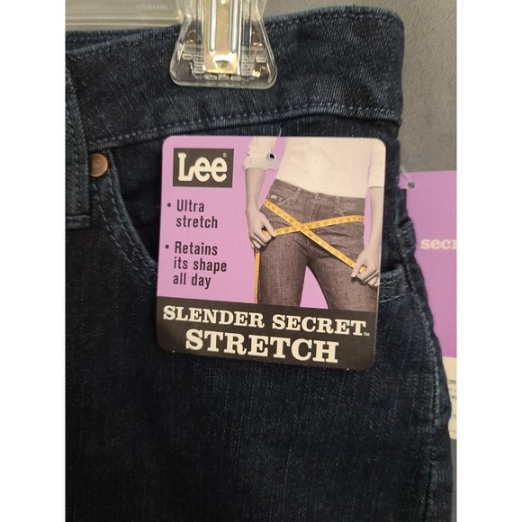 Lee Blue Denim Slender Secret, Mid-rise, Boot Cut Jeans. Size 14 Short - Picture 2 of 3